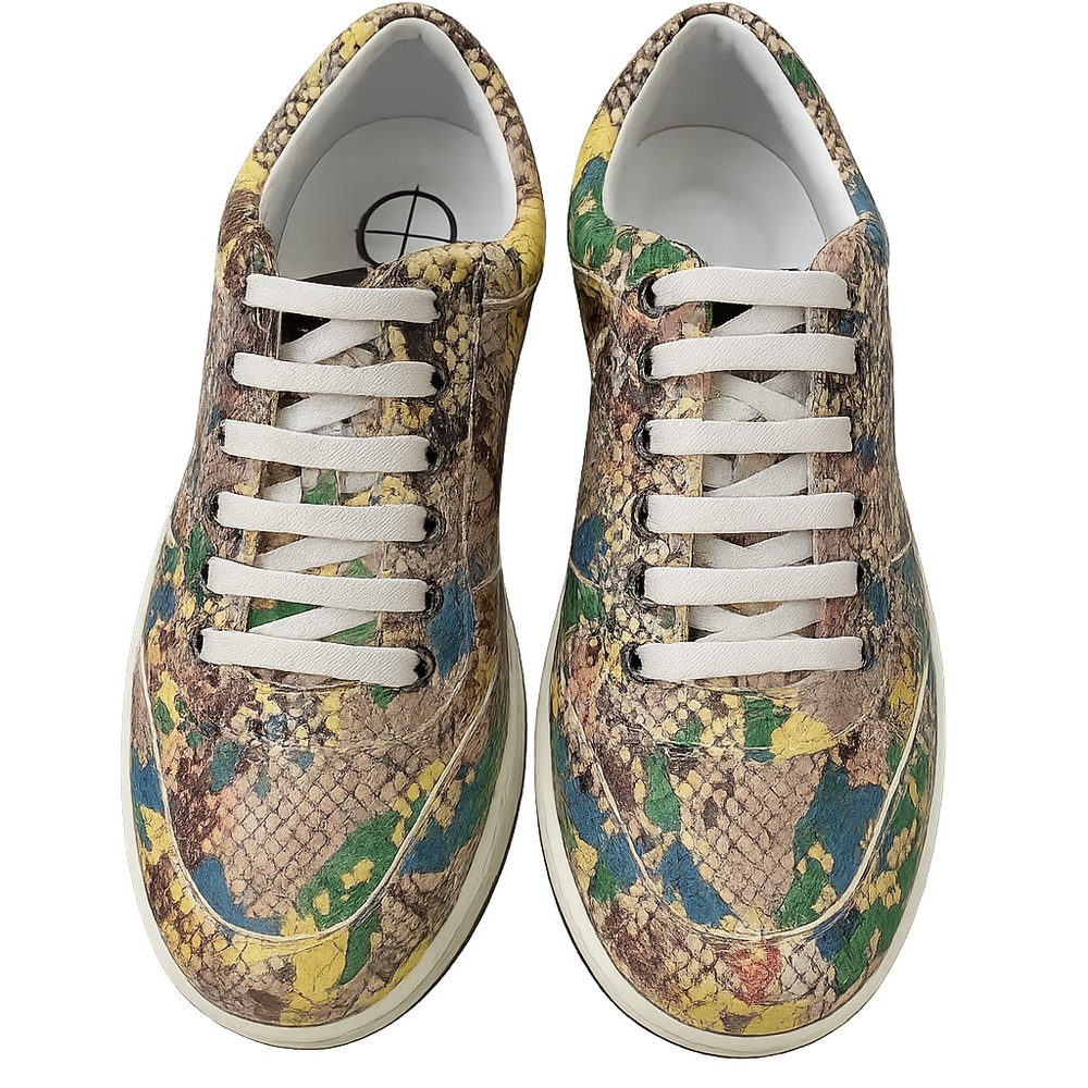 Jimmy Choo Colorful Snakeskin pattern Sneakers